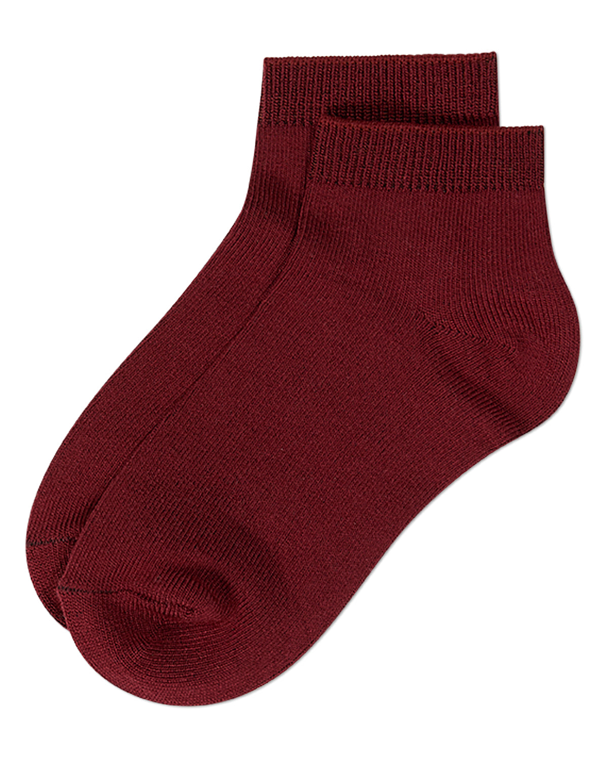 Kids Basic Silky-Soft Rayon-Blend Fine-Gauge Ankle Sock