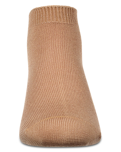 Kids Basic Silky-Soft Rayon-Blend Fine-Gauge Ankle Sock