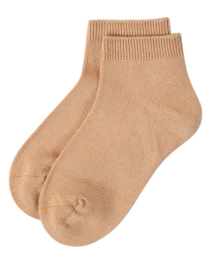 Kids Basic Silky-Soft Rayon-Blend Fine-Gauge Ankle Sock