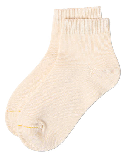 Kids Basic Silky-Soft Rayon-Blend Fine-Gauge Ankle Sock