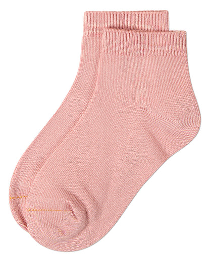 Kids Basic Silky-Soft Rayon-Blend Fine-Gauge Ankle Sock
