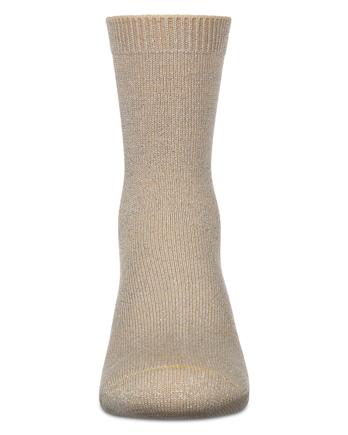 Toddler's and Kids' Basic Soft Rayon from Bamboo Crew Socks : Color: Almond Lurex