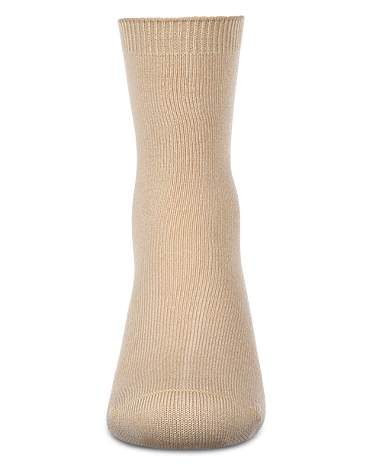 Kids Fine-Gauge Ribbed Rayon-Blend Basic Crew Sock, Assorted Colors