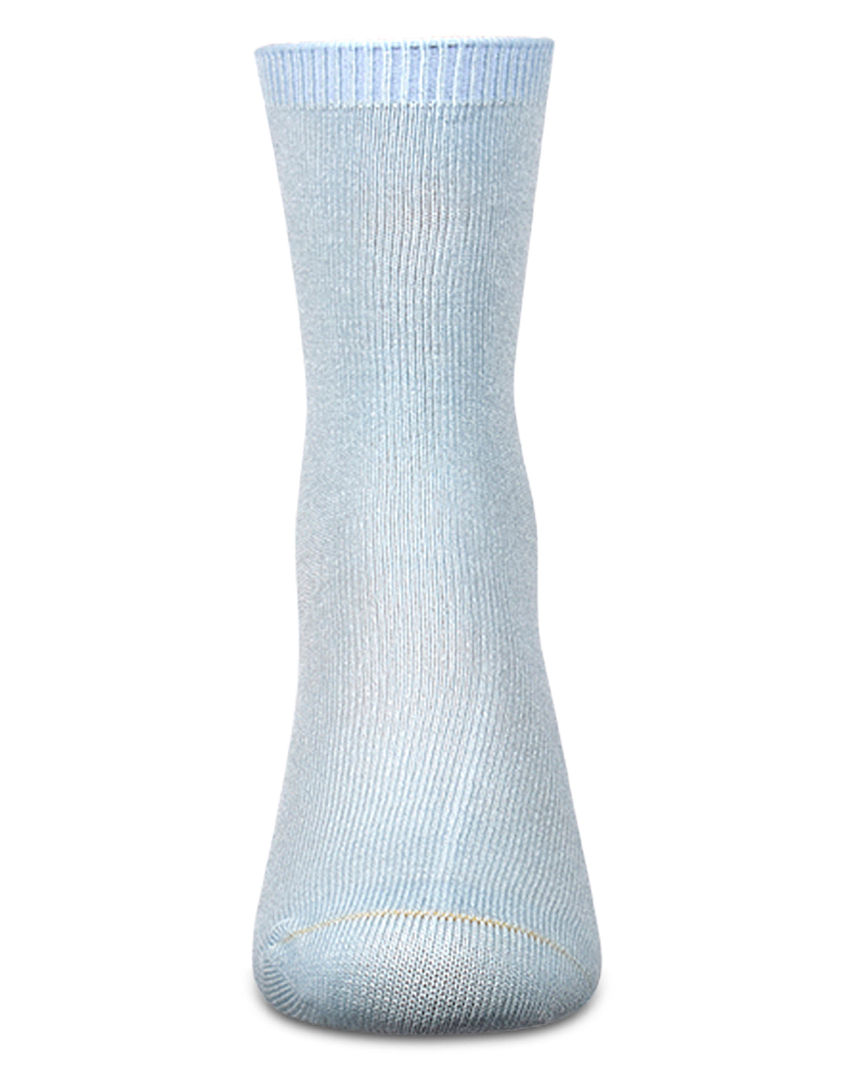 Kids Fine-Gauge Ribbed Rayon-Blend Basic Crew Sock, Assorted Colors