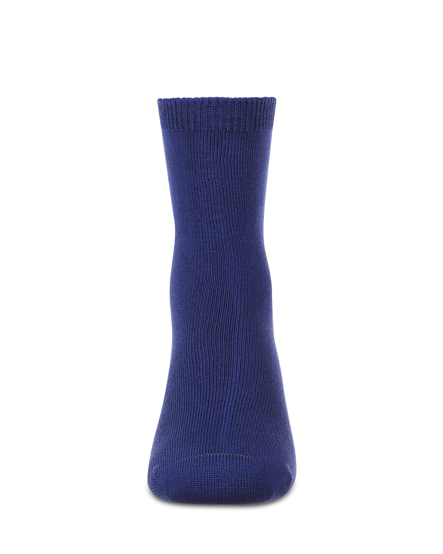 Kids Fine-Gauge Ribbed Rayon-Blend Basic Crew Sock, Assorted Colors