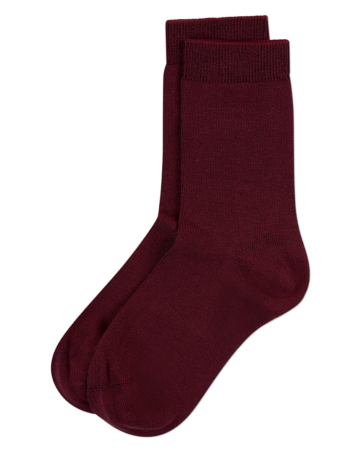 Kids Fine-Gauge Ribbed Rayon-Blend Basic Crew Sock, Assorted Colors