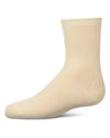 Kids Fine-Gauge Ribbed Rayon-Blend Basic Crew Sock, Assorted Colors
