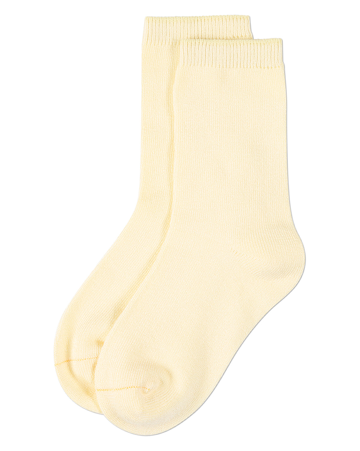 Kids Fine-Gauge Ribbed Rayon-Blend Basic Crew Sock, Assorted Colors