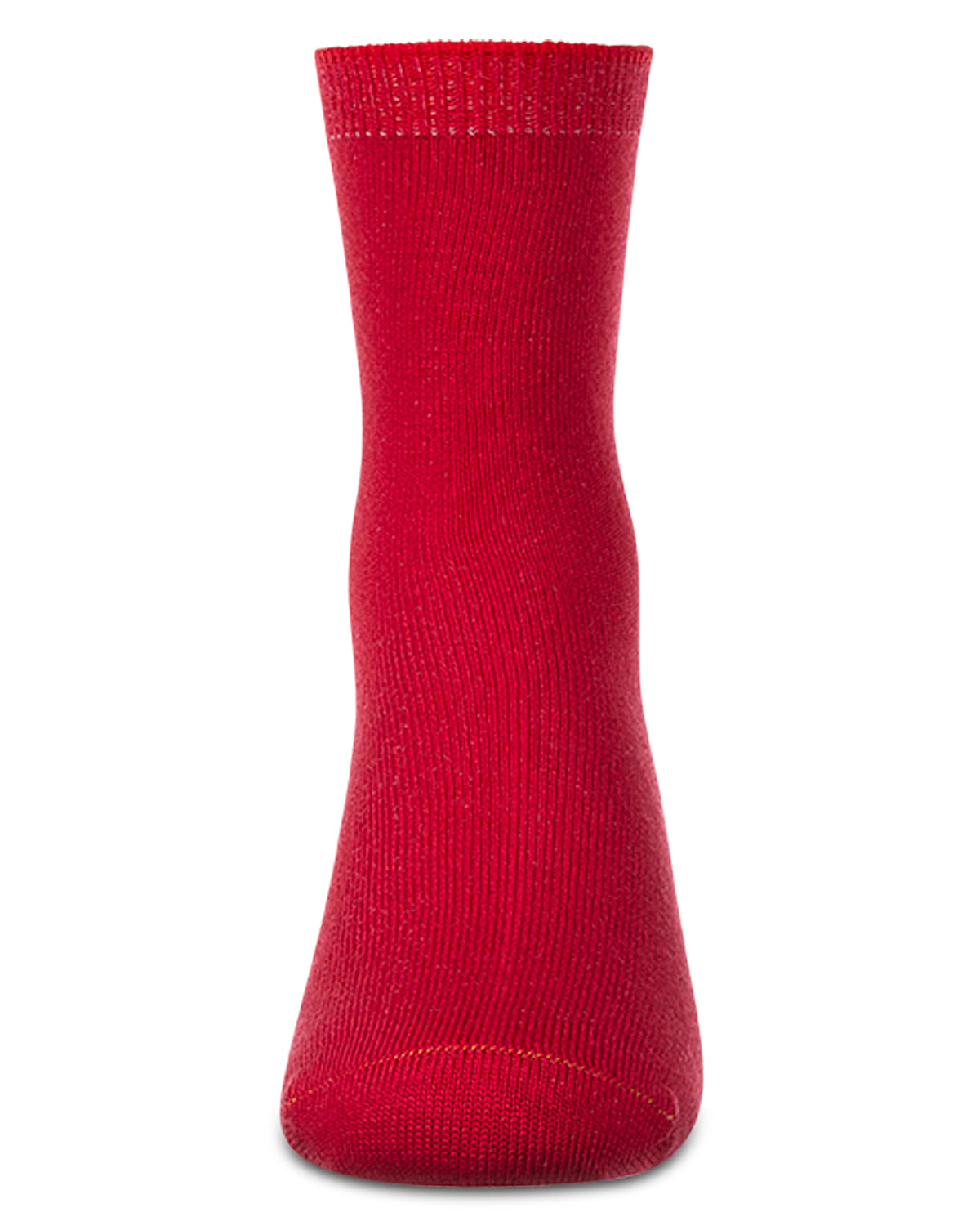 Kids Fine-Gauge Ribbed Rayon-Blend Basic Crew Sock, Assorted Colors
