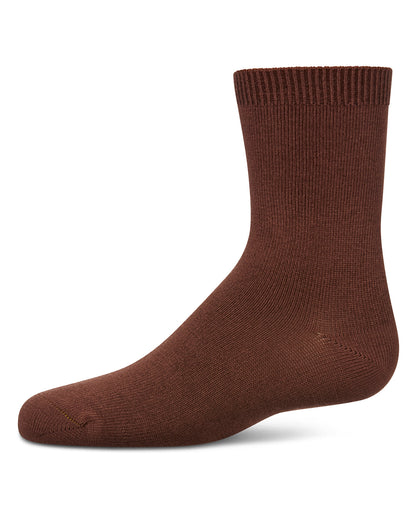 Toddler's and Kids' Basic Soft Rayon from Bamboo Crew Socks : Color: Cinnamon