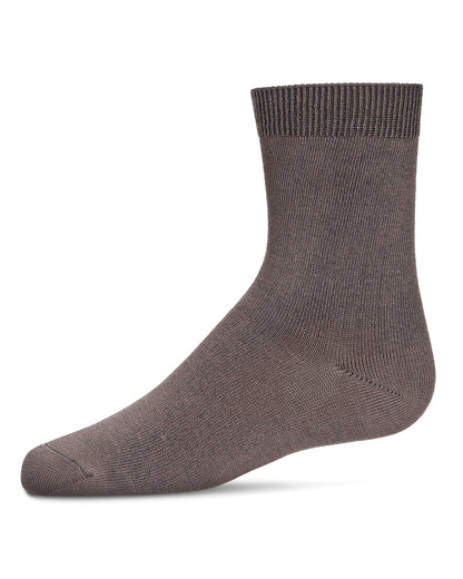 Children's Basic Soft Rayon from Bamboo Crew Socks : Color: Clay