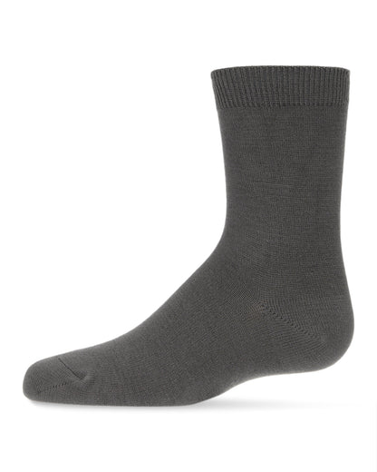 Kids' Basic Soft Rayon from Bamboo Crew Socks : Color: Dark Gray