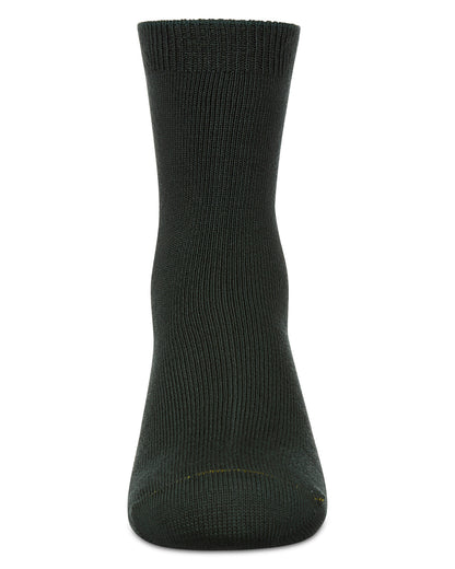 Toddler's and Kids' Basic Soft Rayon from Bamboo Crew Socks : Color: Dark Spruce