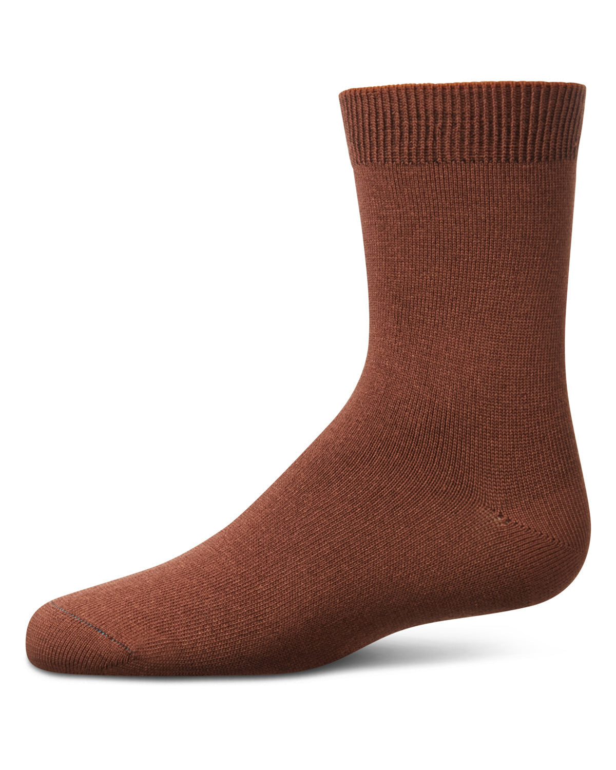 Kids' Basic Soft Rayon from Bamboo Crew Socks : Color: Friar Brown