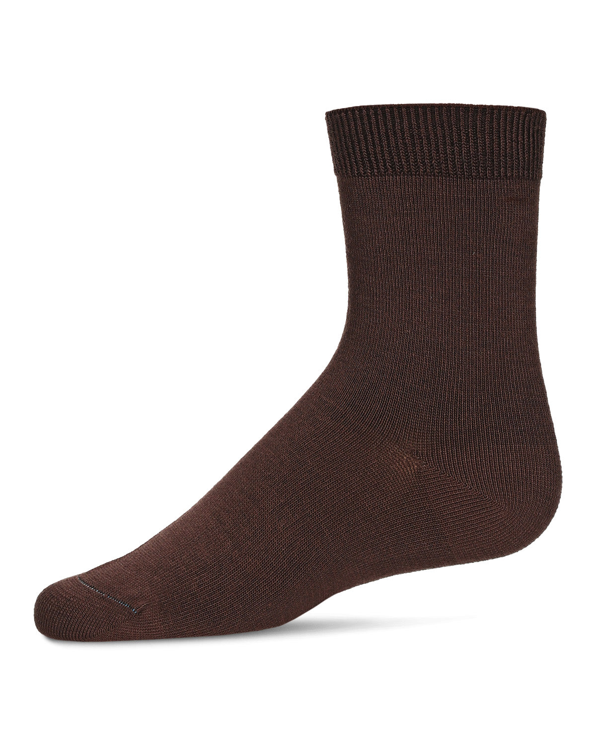 Children's Basic Soft Rayon from Bamboo Crew Socks : Color: Fudge