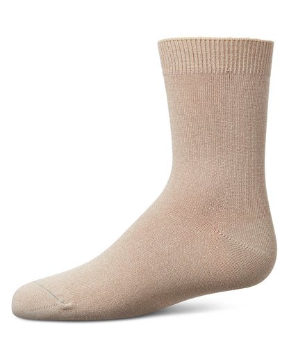 Children's Basic Soft Rayon from Bamboo Crew Socks : Color: Humus