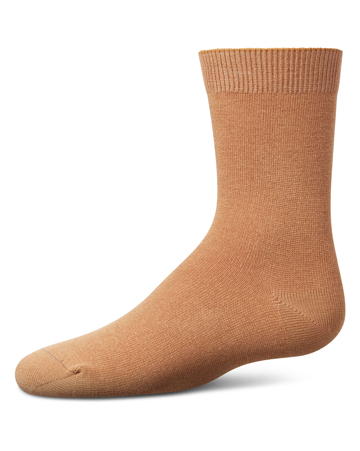 Kids' Basic Soft Rayon from Bamboo Crew Socks : Color: Indian Tan