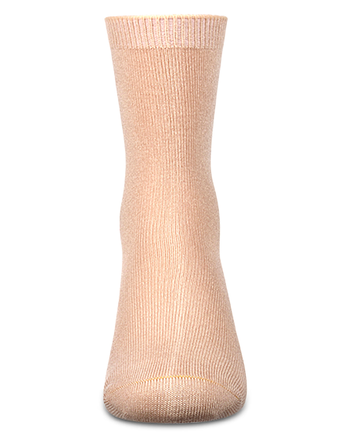 Kids Fine-Gauge Ribbed Rayon-Blend Basic Crew Sock, Assorted Colors