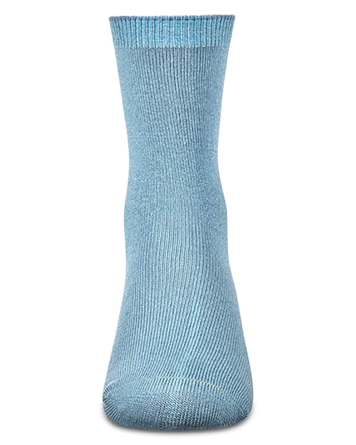 Kids Fine-Gauge Ribbed Rayon-Blend Basic Crew Sock, Assorted Colors