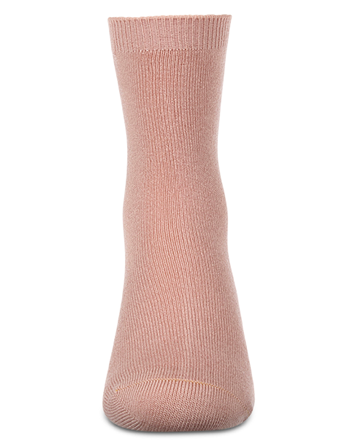 Kids Fine-Gauge Ribbed Rayon-Blend Basic Crew Sock, Assorted Colors