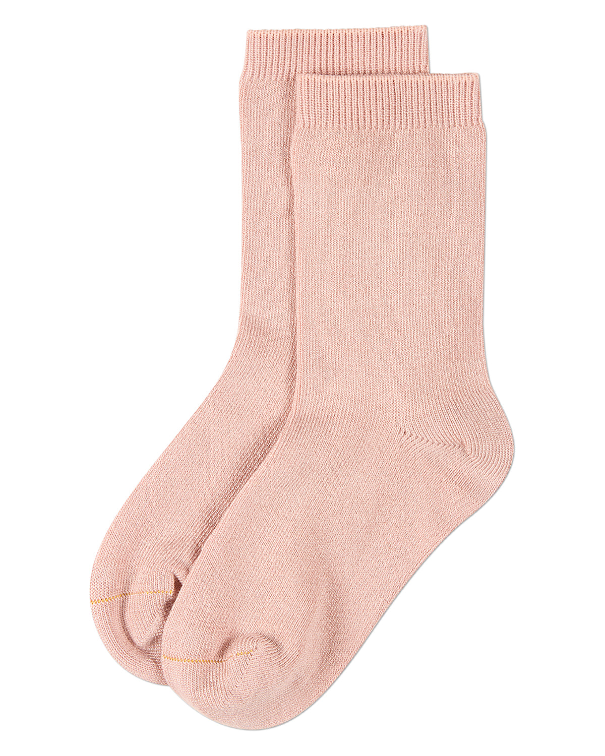 Kids Fine-Gauge Ribbed Rayon-Blend Basic Crew Sock, Assorted Colors