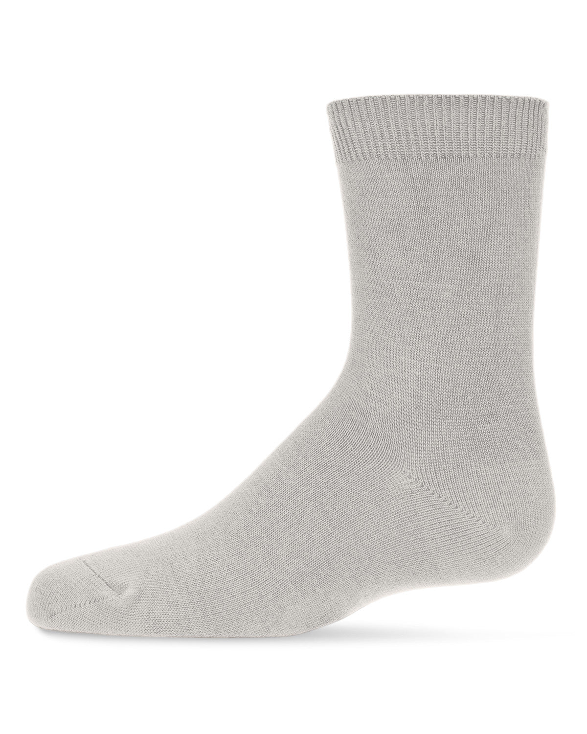 Kids' Basic Soft Rayon from Bamboo Crew Socks : Color: Silver