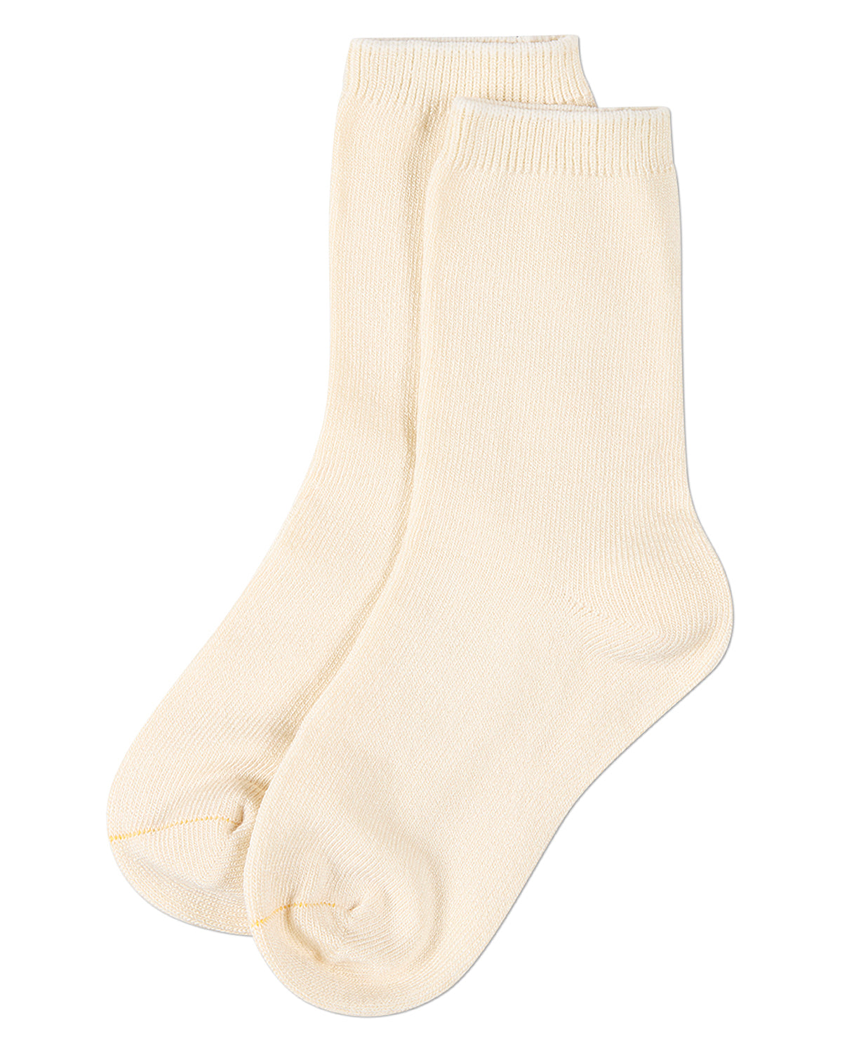 Kids Fine-Gauge Ribbed Rayon-Blend Basic Crew Sock, Assorted Colors