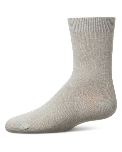 Children's Basic Soft Rayon from Bamboo Crew Socks : Color: Stone