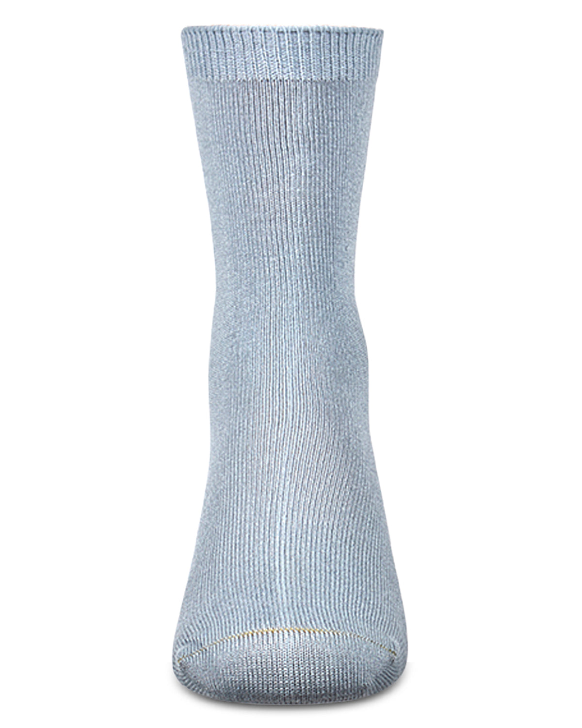Kids Fine-Gauge Ribbed Rayon-Blend Basic Crew Sock, Assorted Colors