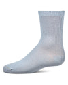 Kids Fine-Gauge Ribbed Rayon-Blend Basic Crew Sock, Assorted Colors