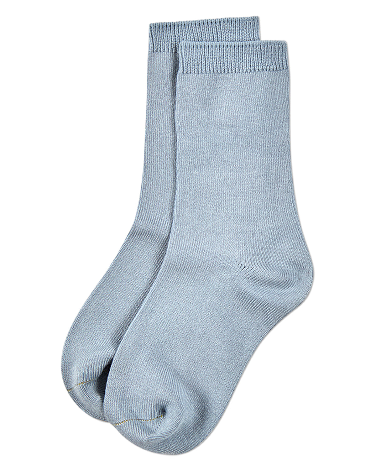 Kids Fine-Gauge Ribbed Rayon-Blend Basic Crew Sock, Assorted Colors