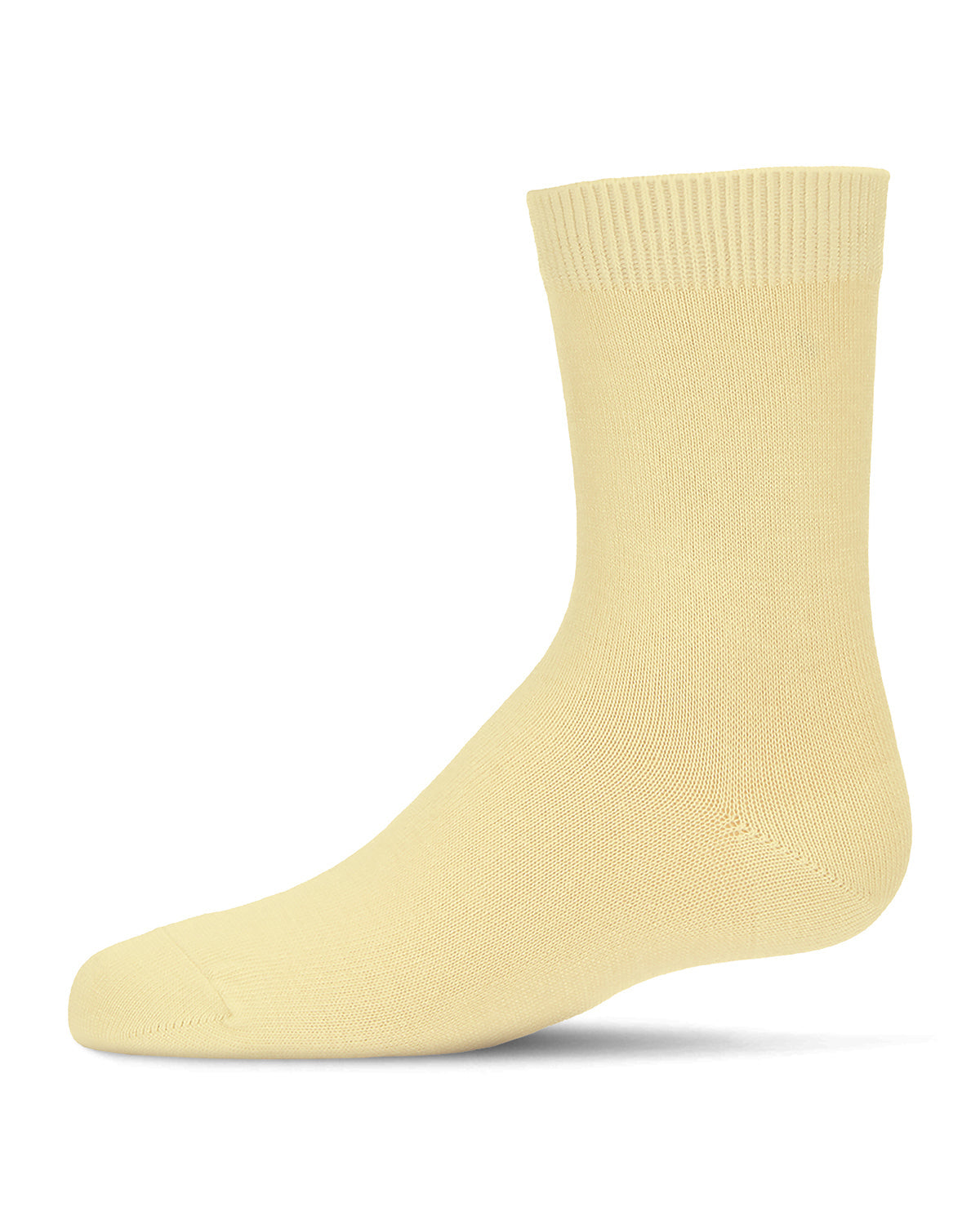 Toddler's and Kids' Basic Soft Rayon from Bamboo Crew Socks : Color: Sunshine
