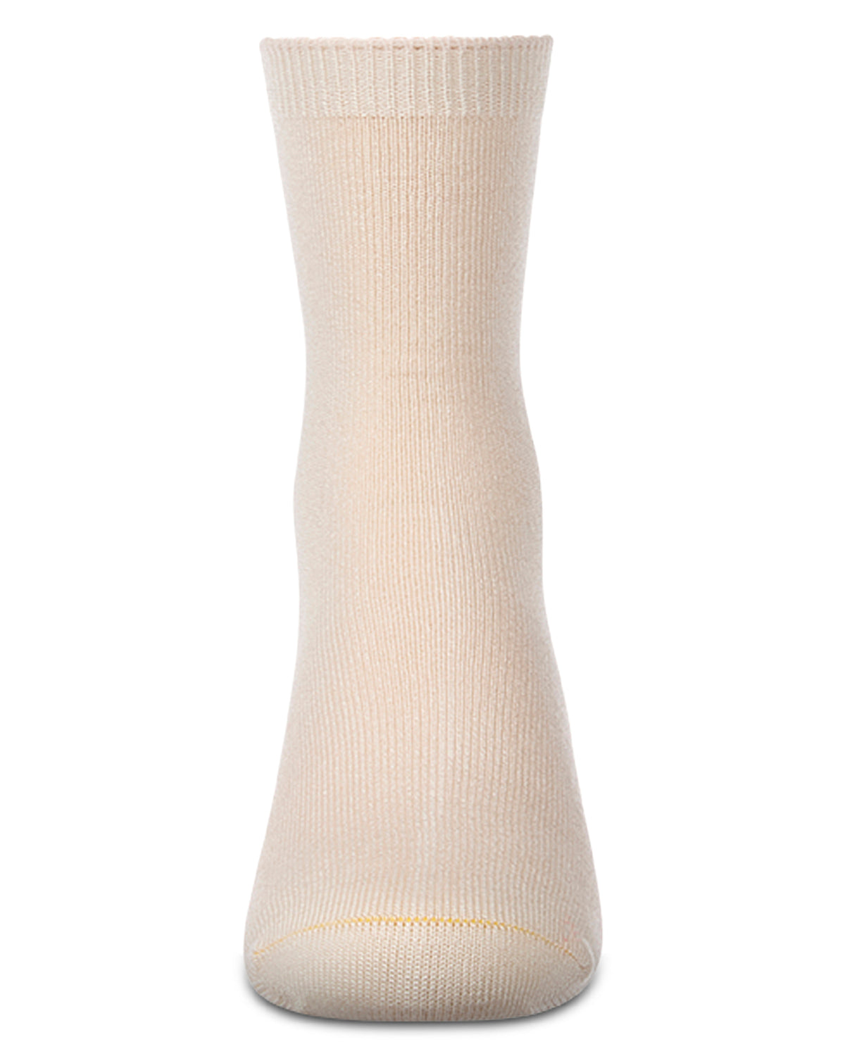 Kids Fine-Gauge Ribbed Rayon-Blend Basic Crew Sock, Assorted Colors