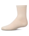 Kids Fine-Gauge Ribbed Rayon-Blend Basic Crew Sock, Assorted Colors