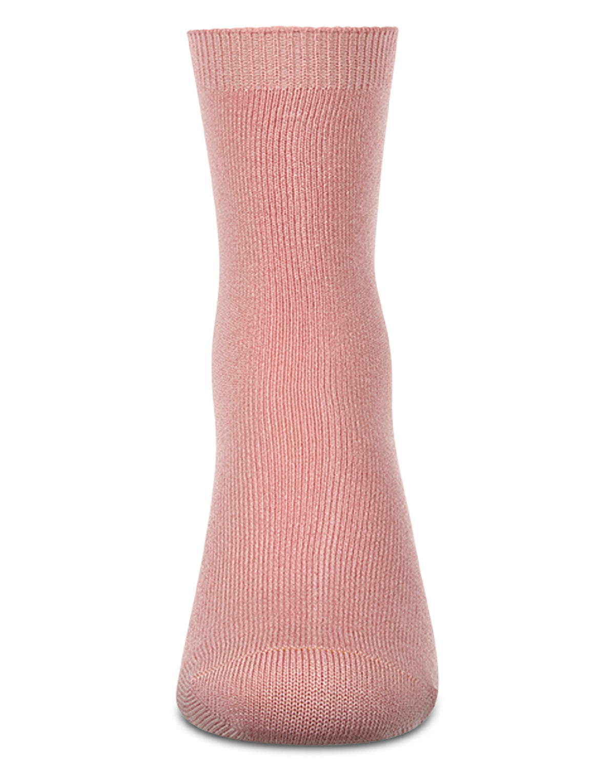 Kids Fine-Gauge Ribbed Rayon-Blend Basic Crew Sock, Assorted Colors