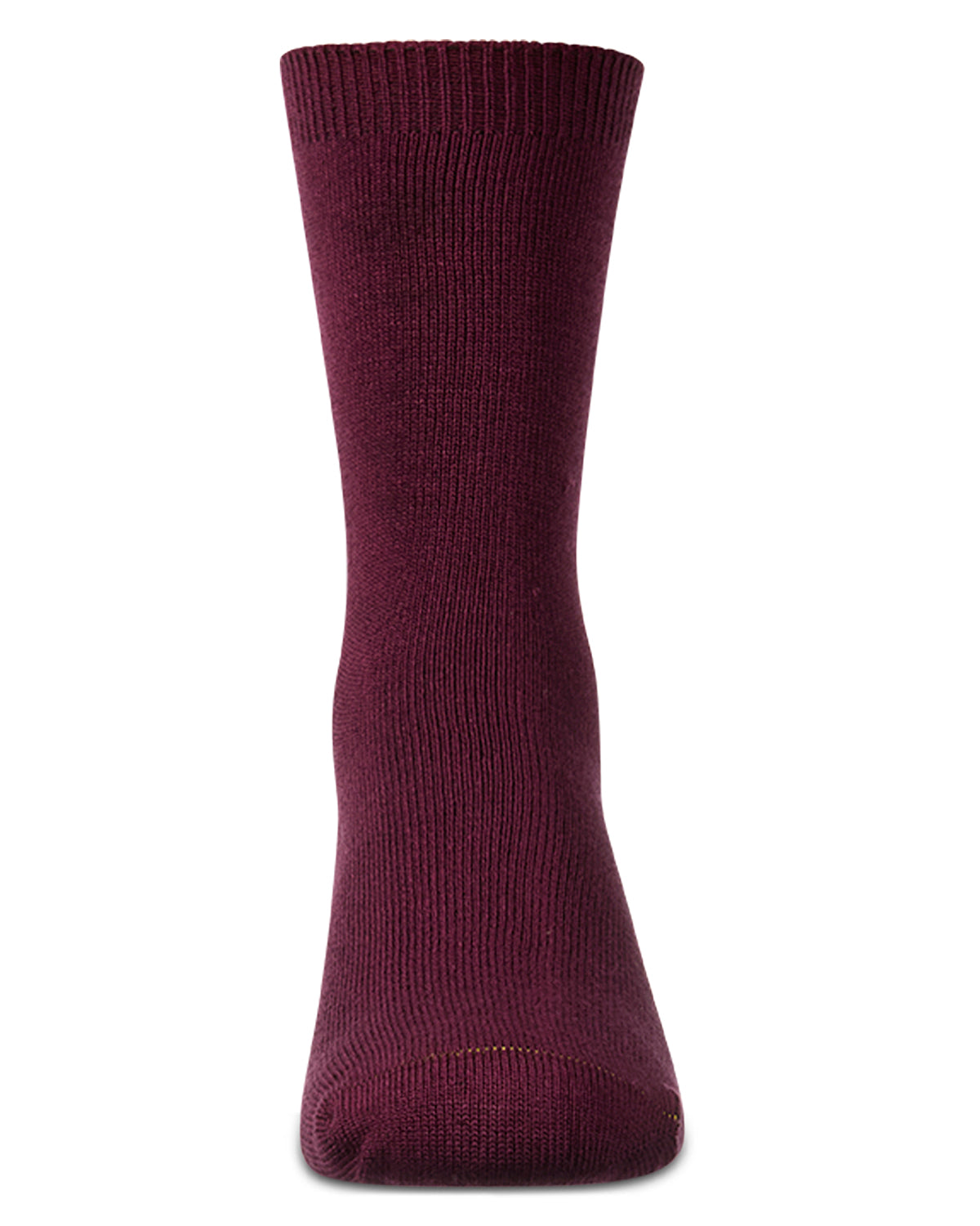 Kids Fine-Gauge Ribbed Rayon-Blend Basic Crew Sock, Assorted Colors