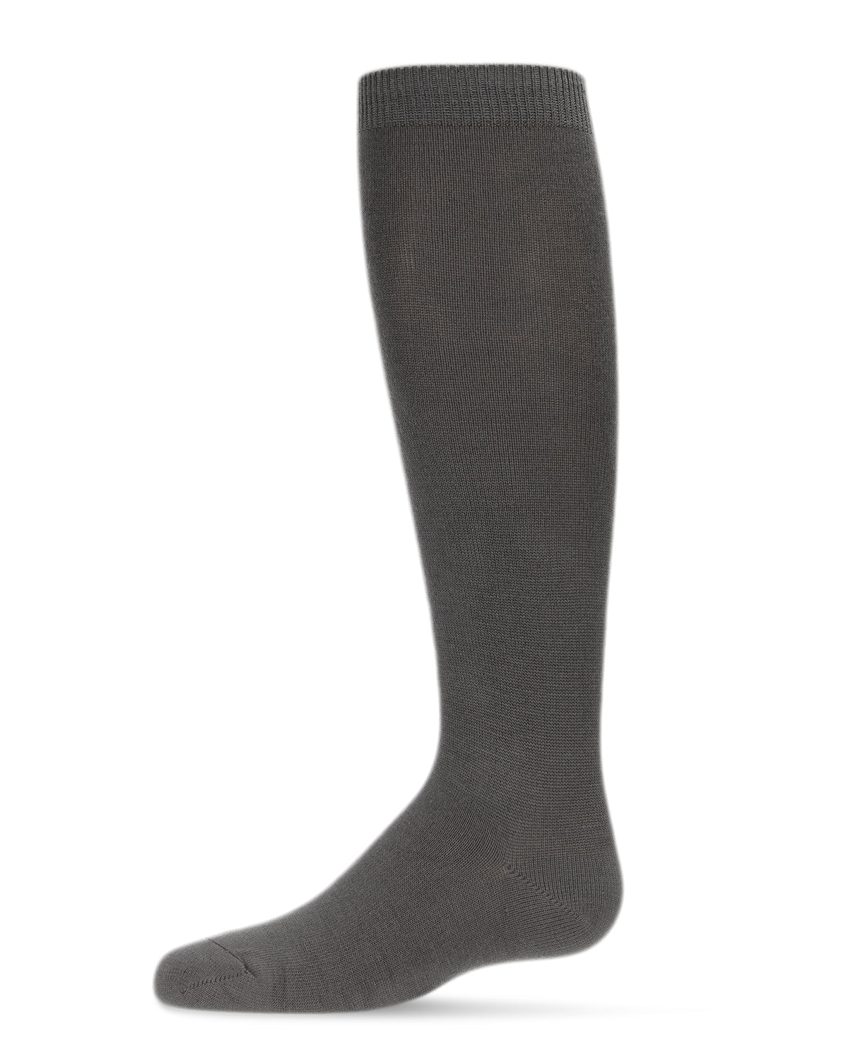 Children's Basic Soft Rayon from Bamboo Knee High Socks : Color: Dark Gray