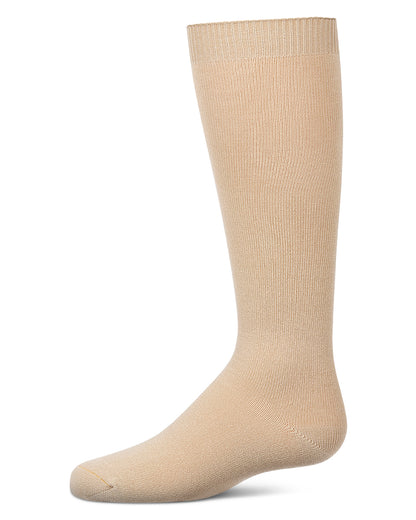 Kids Soft Ribbed Rayon-Blend Knee High Sock, Multiple Solid Colors