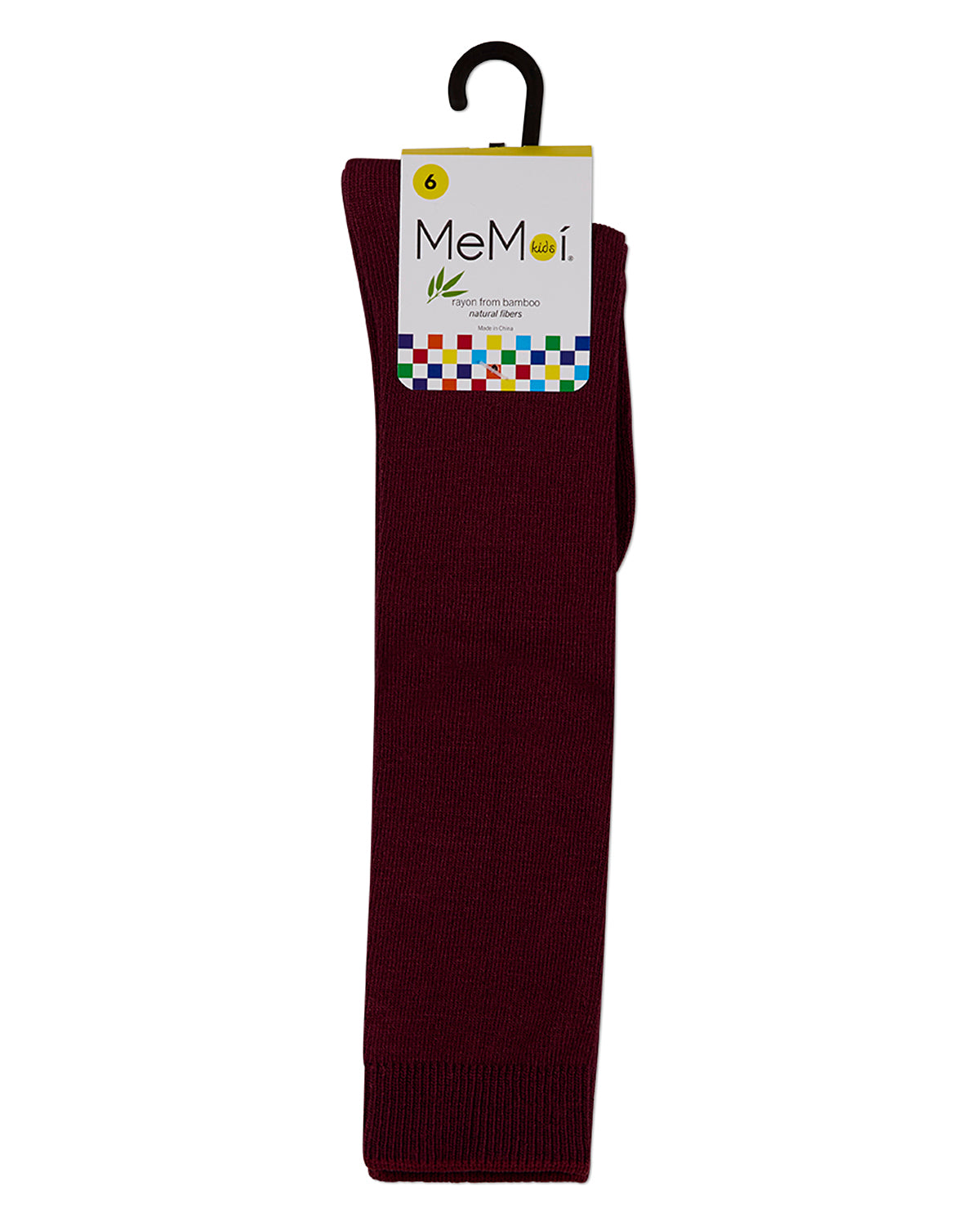 Kids Soft Ribbed Rayon-Blend Knee High Sock, Multiple Solid Colors