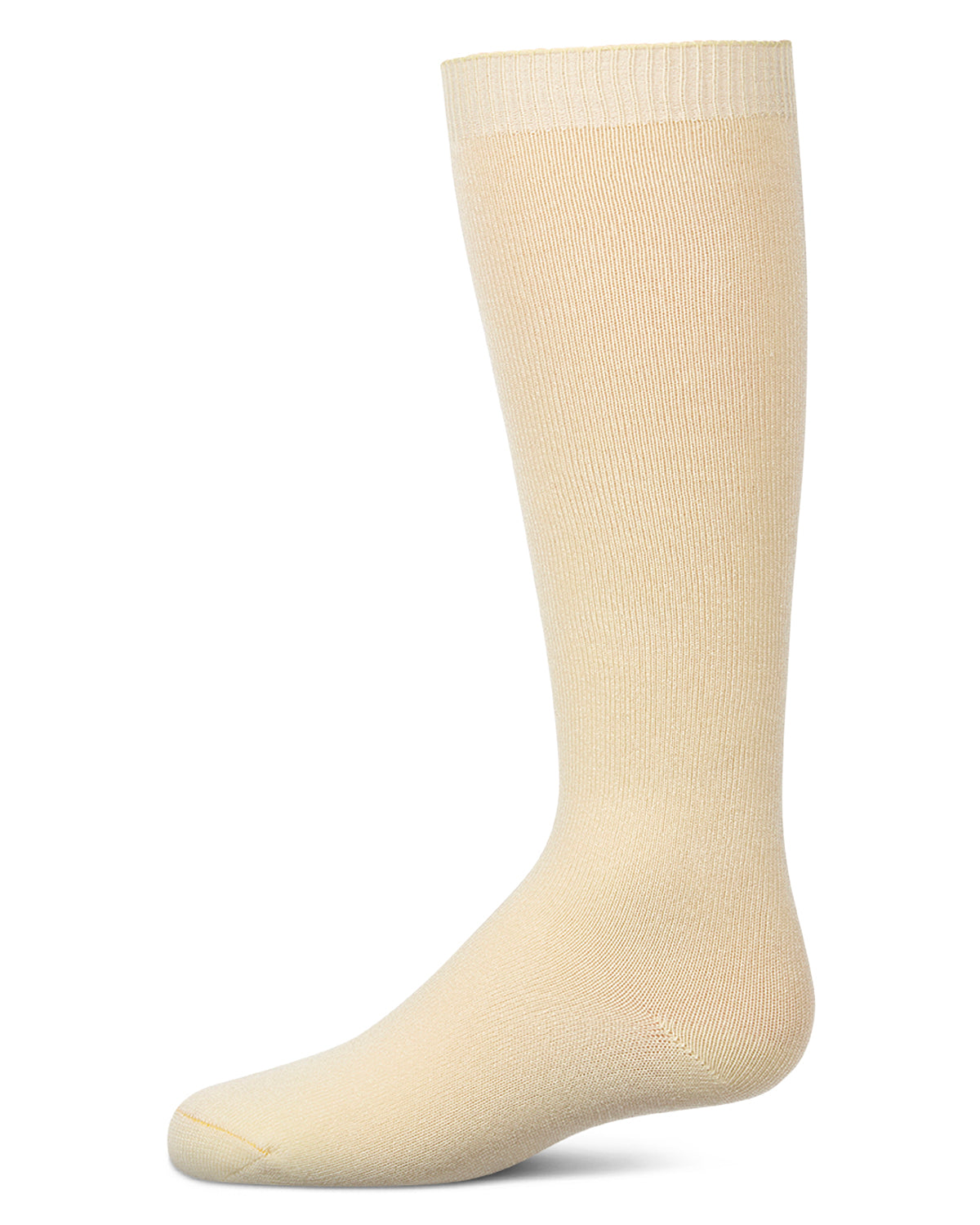 Kids Soft Ribbed Rayon-Blend Knee High Sock, Multiple Solid Colors
