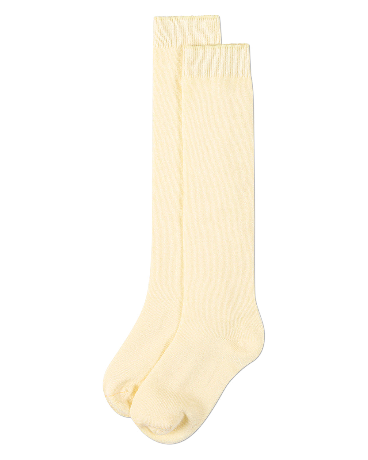 Kids Soft Ribbed Rayon-Blend Knee High Sock, Multiple Solid Colors