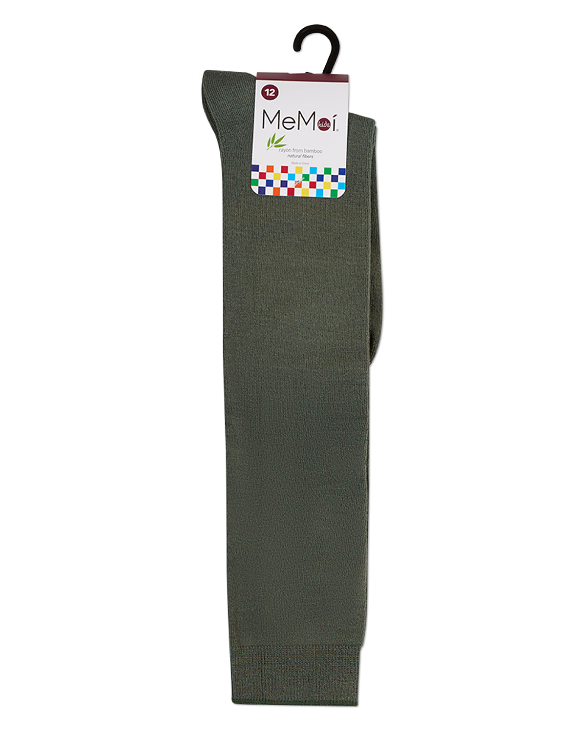 Kids Soft Ribbed Rayon-Blend Knee High Sock, Multiple Solid Colors