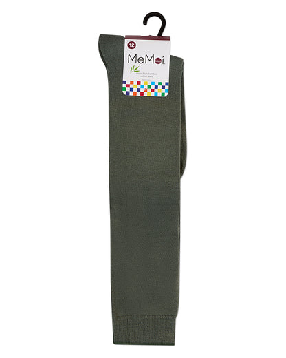 Kids Soft Ribbed Rayon-Blend Knee High Sock, Multiple Solid Colors