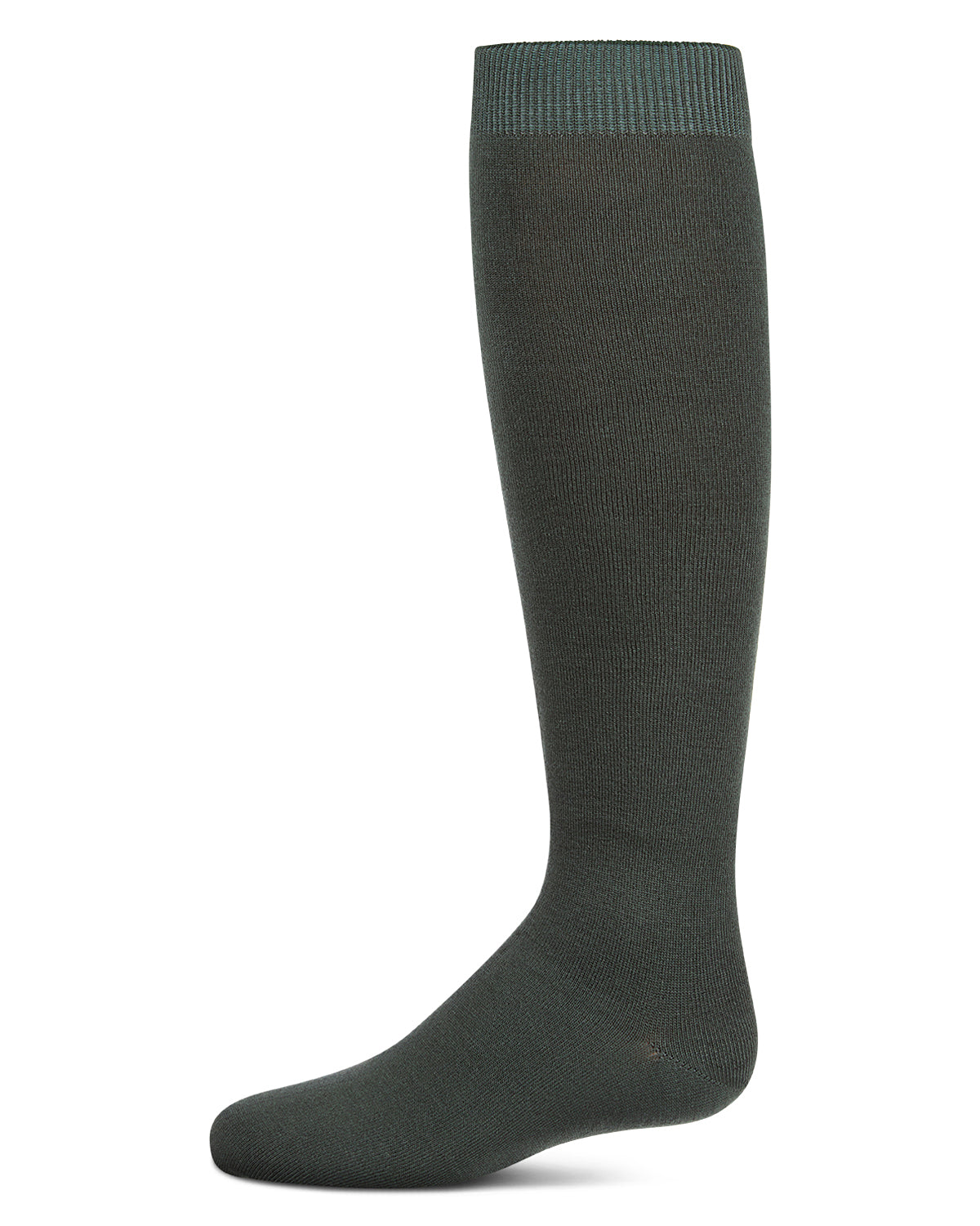 Kids Soft Ribbed Rayon-Blend Knee High Sock, Multiple Solid Colors