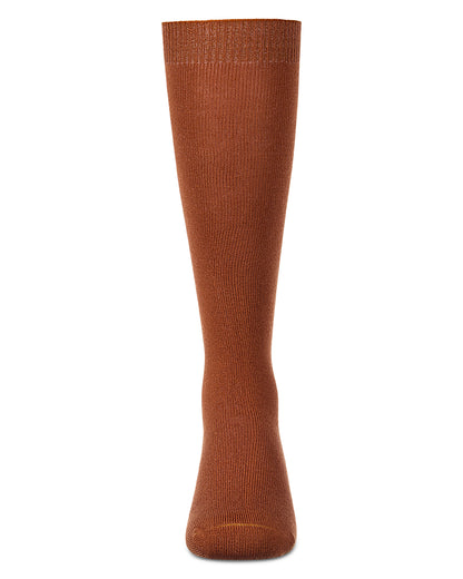 Kids Soft Ribbed Rayon-Blend Knee High Sock, Multiple Solid Colors
