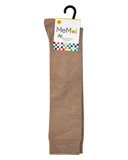 Kids Soft Ribbed Rayon-Blend Knee High Sock, Multiple Solid Colors
