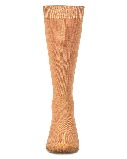 Kids Soft Ribbed Rayon-Blend Knee High Sock, Multiple Solid Colors