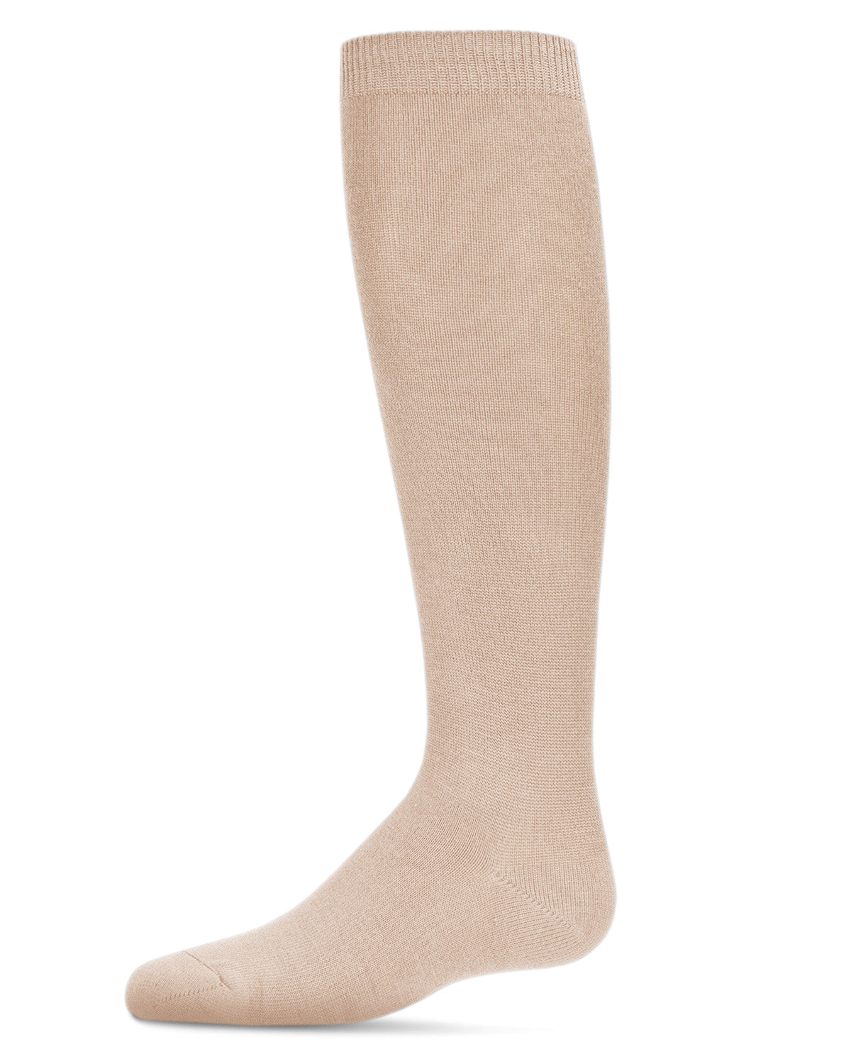 Children's Basic Soft Rayon from Bamboo Knee High Socks : Color: Latte