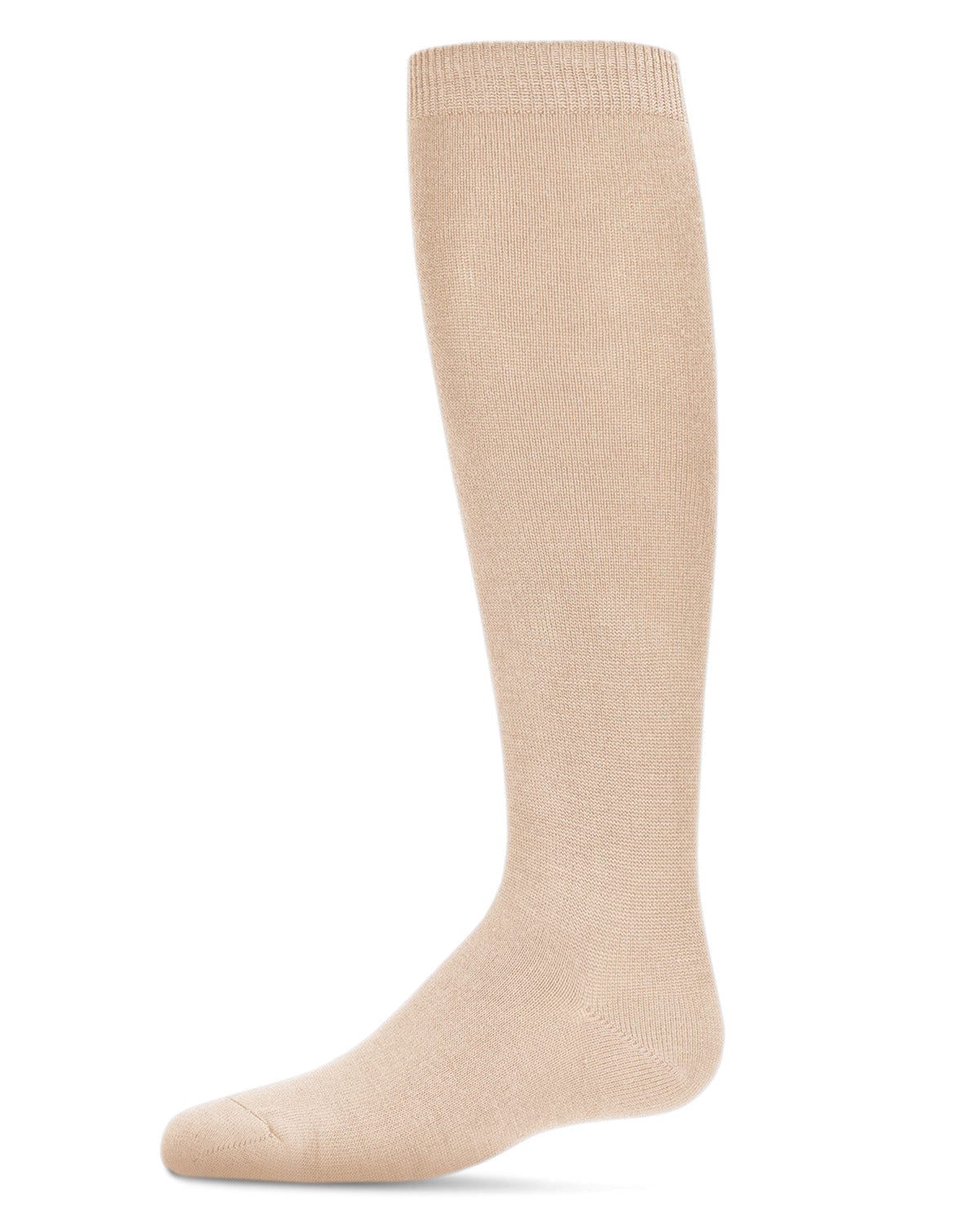 Children's Basic Soft Rayon from Bamboo Knee High Socks : Color: Oatmeal