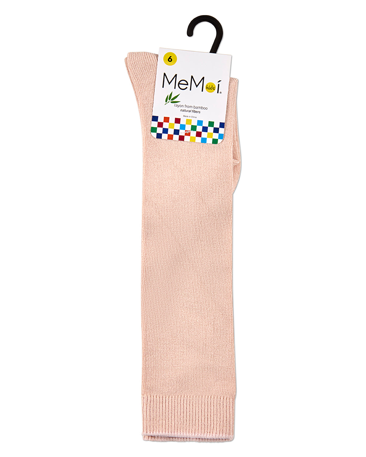Kids Soft Ribbed Rayon-Blend Knee High Sock, Multiple Solid Colors